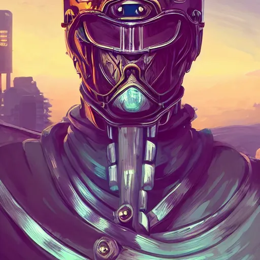 Image similar to cyberpunk viking helmet mask warrior goddess robot ninja fantasy, art gta 5 cover, official fanart behance hd artstation by jesper ejsing, by rhads, makoto shinkai and lois van baarle, ilya kuvshinov, ossdraws