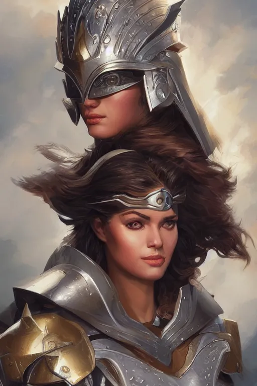 Image similar to amazon valkyrie athena, d & d, fantasy, portrait, highly detailed, headshot, digital painting, trending on artstation, concept art, sharp focus, illustration, art by artgerm and greg rutkowski and magali villeneuve