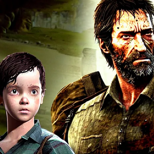steve carell as joel in the last of us, Stable Diffusion