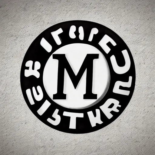 Image similar to letter m wooden best logo black and white