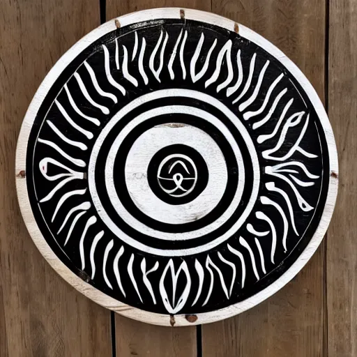 Image similar to mbira wooden logo black and white