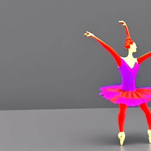 Image similar to josef prusa 3 d printer as a ballerina