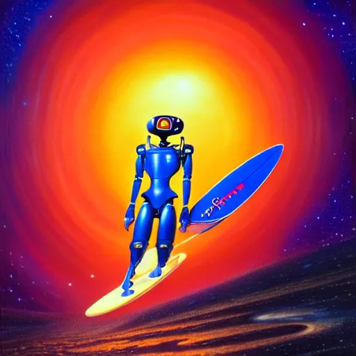 Prompt: UHD photorealistic studio portrait of cosmic Alien Elon Musk riding a surfboard on Mars, futuristic robot, exotic alien Elon Musk, correct face, bold, vivid colors, intricate background, Tim Hildebrandt, Wayne, Amano, Barlowe, Bruce Pennington, donato giancola, larry elmore, moving, masterpiece, trending on artstation, Lisa Frank, cinematic composition, dramatic pose, studio lighting, sharp, crisp detail, hyper-detailed