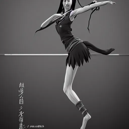 Image similar to rpg character concept art, most beautiful japanese models doing acroyoga, in the style of jamie hewlett hiroya oku riyoko ikeda, 3 d render, artstation trending, 8 k, octane render, photorealistic, sharp detail, manga, black and white