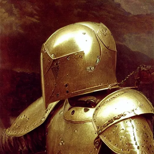 Prompt: armor, sophie anderson