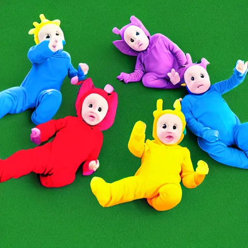 Prompt: teletubbie embryology