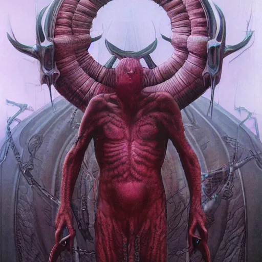 Prompt: the one who watches by Wayne Barlowe