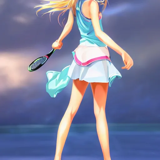 Tennis Girl By Ichiharathethirteen - Anime Sport Girl Tennis - Free  Transparent PNG Clipart Images Download