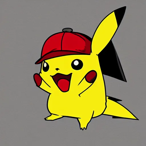 Image similar to pikachu wasted from too much alcohol, black and white, staring off into the distance, soulless