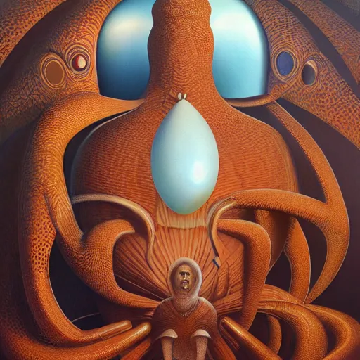 Image similar to mother of pearl by jacek yerka, alex gray, zdzisław beksiński, dariusz zawadzki, vladimir kush, jeffrey smith and h.r. giger, oil on canvas, 8k highly professionally detailed, trending on artstation