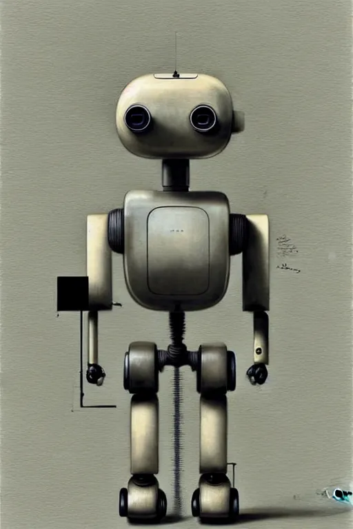 Prompt: (((((2050s Ingo Maurer Dieter Rams Charles Eames robot . muted colors.))))) by Jean-Baptiste Monge !!!!!!!!!!!!!!!!!!!!!!!!!!!