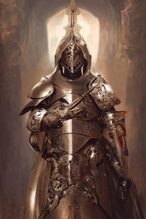 Image similar to portrait of antonio banderas in armor as holy paladin, fantasy, dnd, intricate, highly detailed, smooth, artstation, digital illustration by Ruan Jia and Mandy Jurgens and Artgerm and Wayne Barlowe and Greg Rutkowski and Zdislav Beksinski