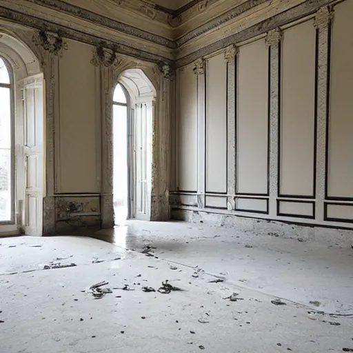 Prompt: empty marble room