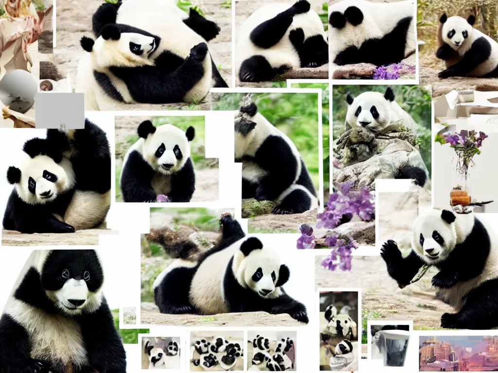 Image similar to panda moodboard