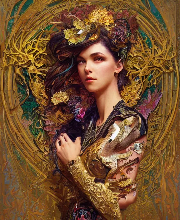 Prompt: monster energy drink, fantasy, intricate, elegant, highly detailed, colorful, vivid color, digital painting, artstation, concept art, art by artgerm and greg rutkowski and alphonse mucha and ruan jia