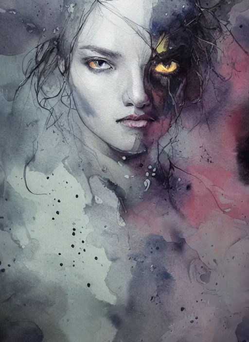 Image similar to portrait, A Grey Poet in a world of color, watercolor, dramatic lighting, cinematic, establishing shot, extremely high detail, foto realistic, cinematic lighting, pen and ink, intricate line drawings, by Yoshitaka Amano, Ruan Jia, Kentaro Miura, Artgerm, post processed, concept art, artstation, matte painting, style by eddie mendoza, raphael lacoste, alex ross