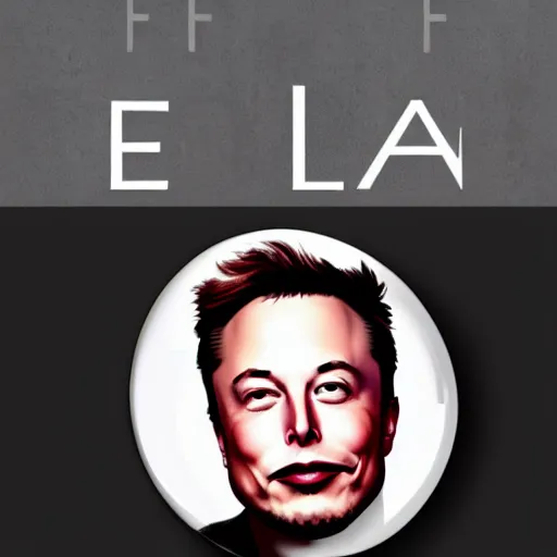 Prompt: A portrait of Elon Musk's face on a shiny egg. Polished.