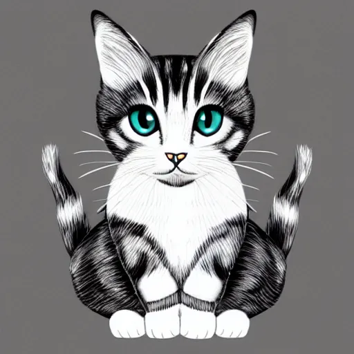 Image similar to cartoon cat