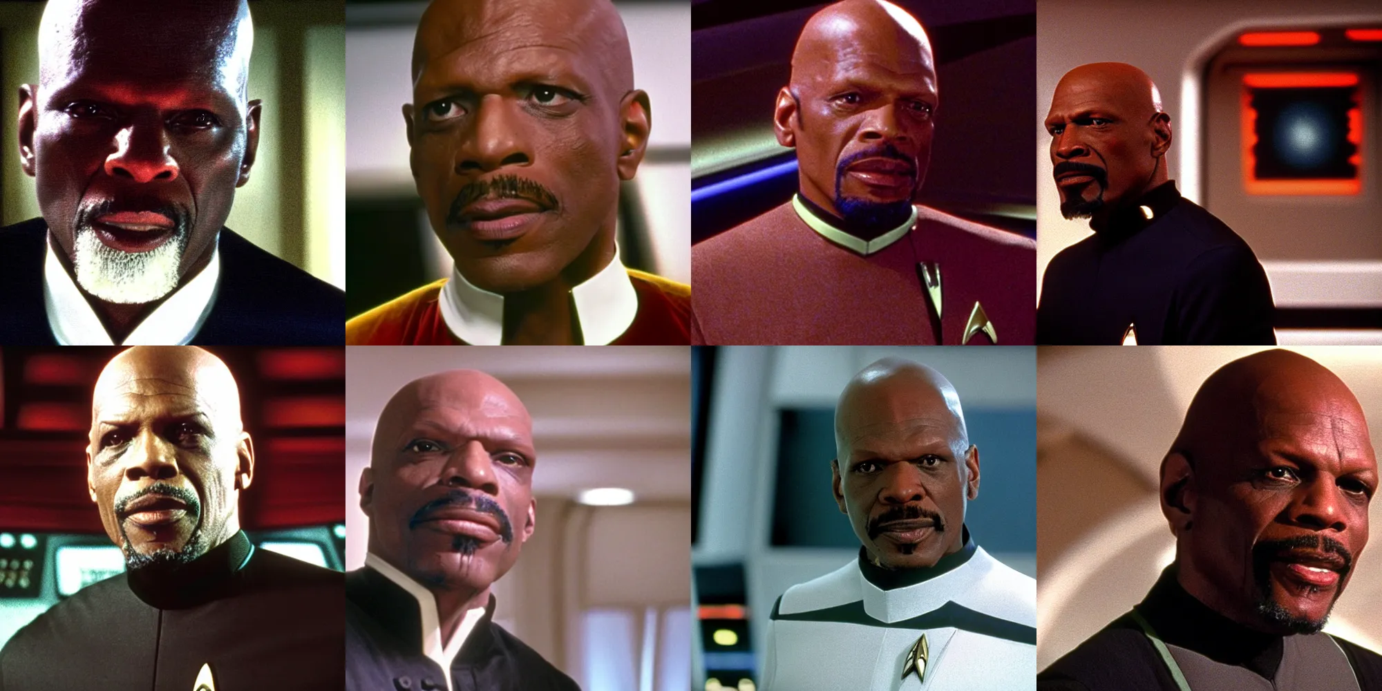 Prompt: A 4k still of Avery Brooks as Benjamin Sisko in the Star Trek: Deep Space Nine remaster