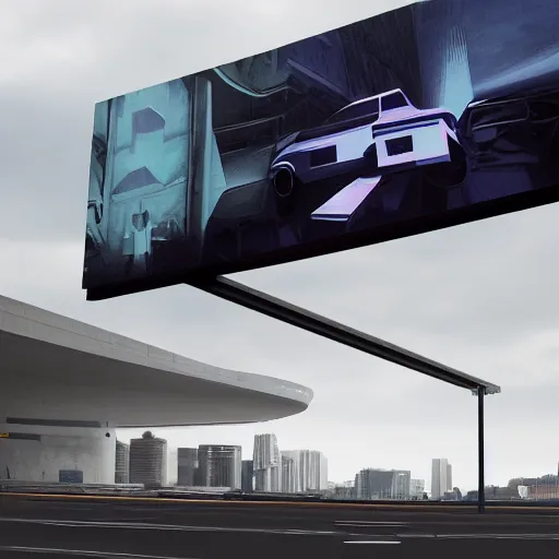 Image similar to sci-fi cars : wall near structure on : the coronation of napoleon painting : and digital billboard in the middle, in style of zaha hadid, suprematism composition, unreal engine 5, keyshot, octane, artstation trending, ultra high detail, ultra realistic, bladerunner2049, 8k, 16k, in plastic, dark, tilt shift,