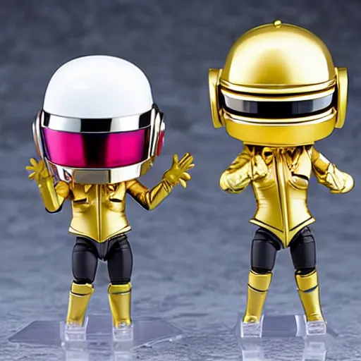 Prompt: daft punk as nendoroids, good smile company, nendoroid