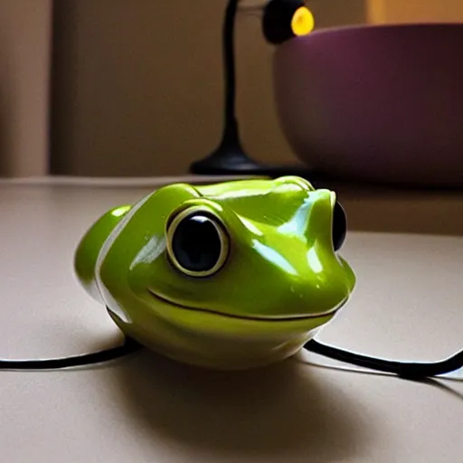 Prompt: “ lamp frog ”