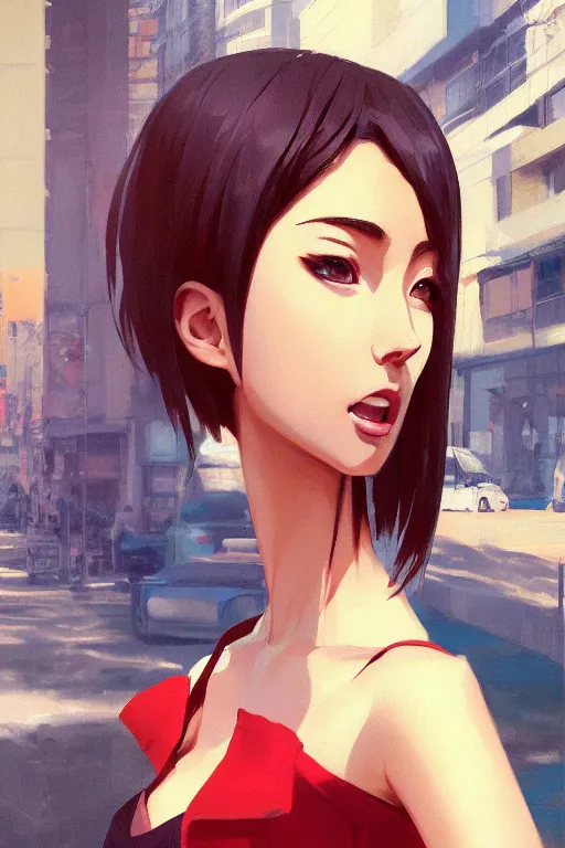 Prompt: a girl eating sushi, full shot, fine - face, realistic shaded perfect body, fine details. night setting. very anime style. realistic shaded lighting poster by ilya kuvshinov katsuhiro, magali villeneuve, artgerm, jeremy lipkin and michael garmash, rob rey and kentaro miura style, trending on art station