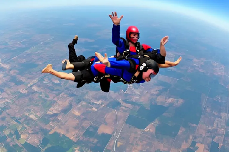 Image similar to sky diving without a parachute