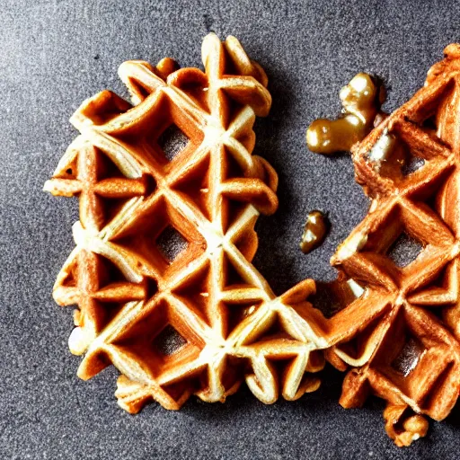 Image similar to deconstructed waffle,