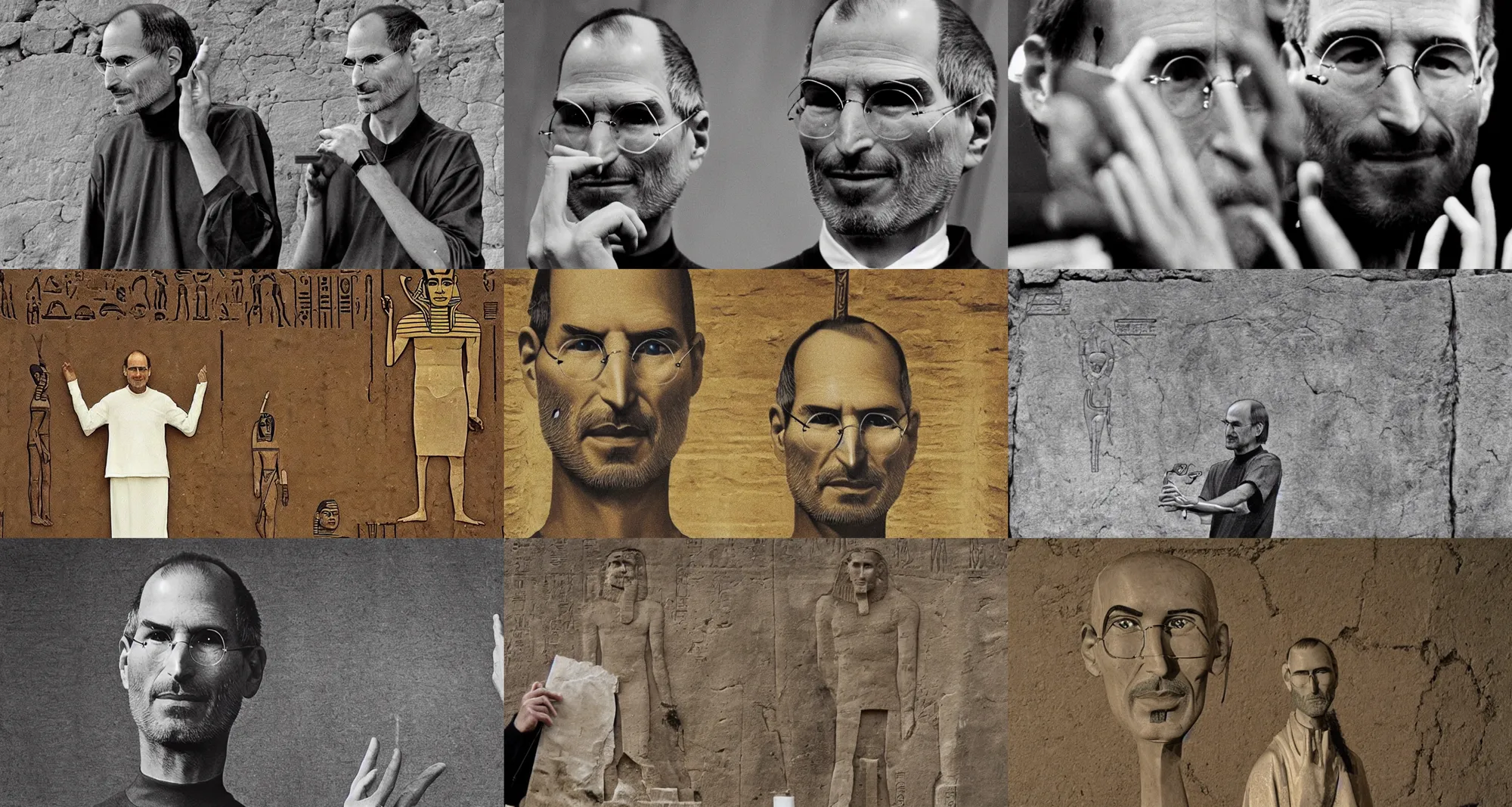 Prompt: steve jobs as a pharaoh in ancient egypt,