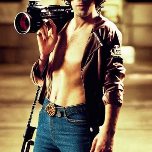 Prompt: Ryan Gosling as Spike Spiegel from Cowboy Bebop, live action, extremely detailed, photography