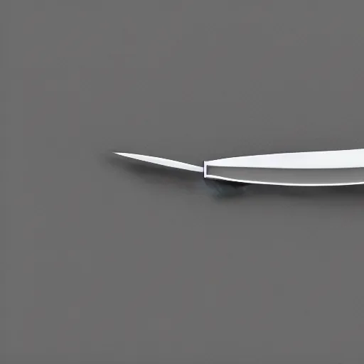 Image similar to cad render of a generative design knife