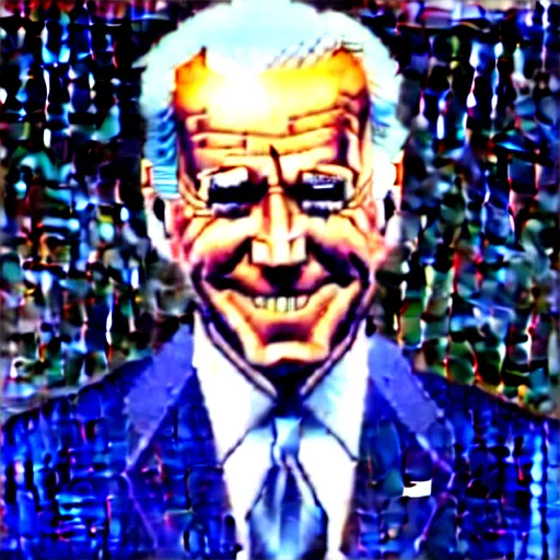 Image similar to Joe Biden in JoJo's Bizarre Adventure