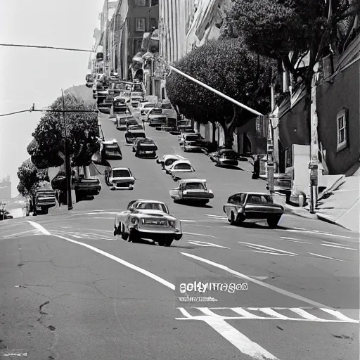 Image similar to San Francisco's Lombard Street In 1975