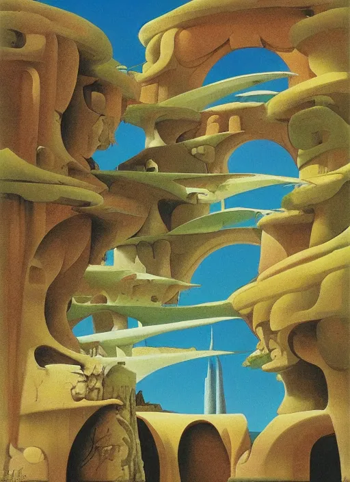 Prompt: Conversano by Roger Dean