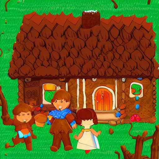 hansel and gretel cartoon house