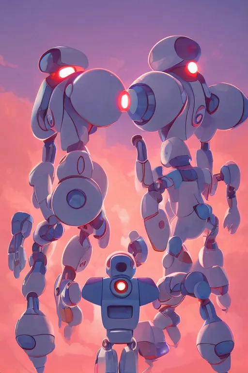 Image similar to metabots medabots medarotto medarot robot minimalist comics, behance hd by jesper ejsing, by rhads, makoto shinkai and lois van baarle, ilya kuvshinov, rossdraws global illumination ray tracing hdr radiating a glowing aura