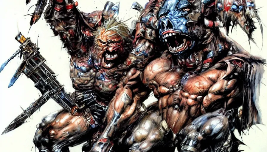 Image similar to concept art by simon bisley