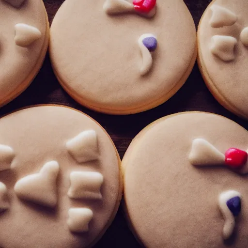 Image similar to high resolution photo of cinderella cookies, food photography, instagram, trending