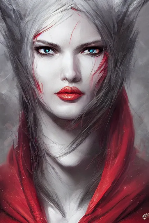 queen red riding hood, d & d, fantasy, portrait, | Stable Diffusion ...