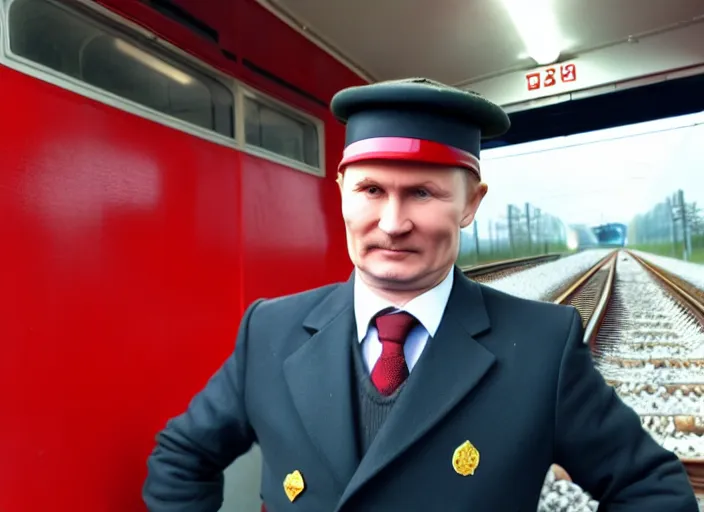 Image similar to train driver of the Russian Railways