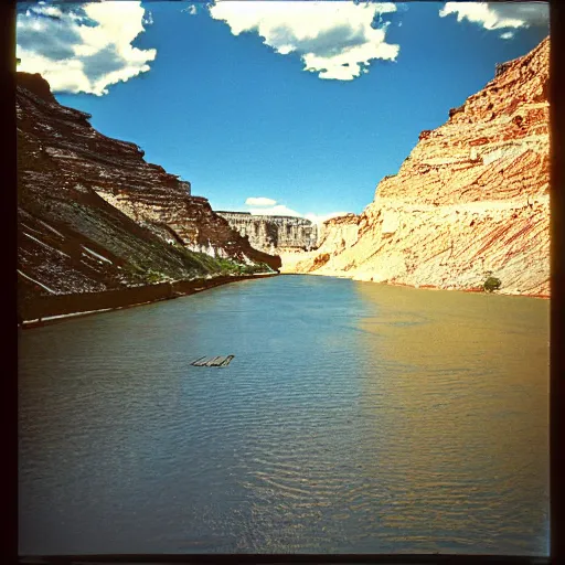 Prompt: photo, green river wyoming, kodak ektachrome 1 2 0,