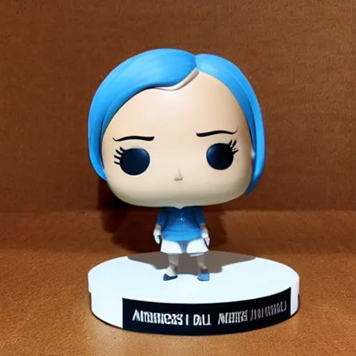 Image similar to angela merkel funko pop