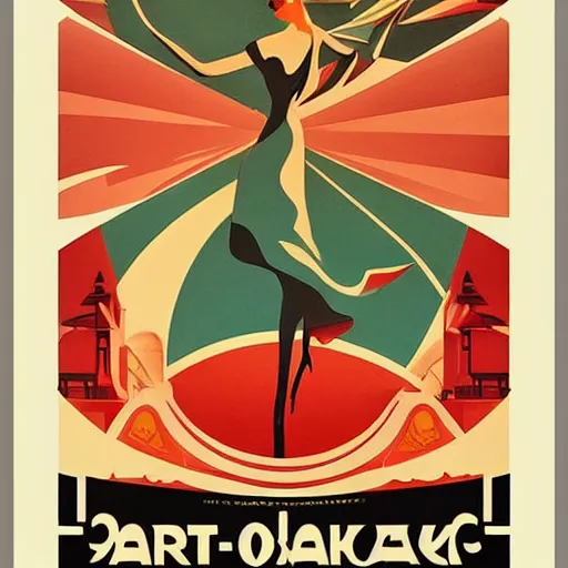 Image similar to a vintage travel poster for Onkalo, art deco, art nouveau, retro, artstation