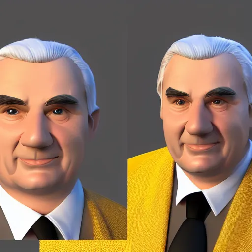 Prompt: Miloš Zeman as a disney character, 3d render, 4k