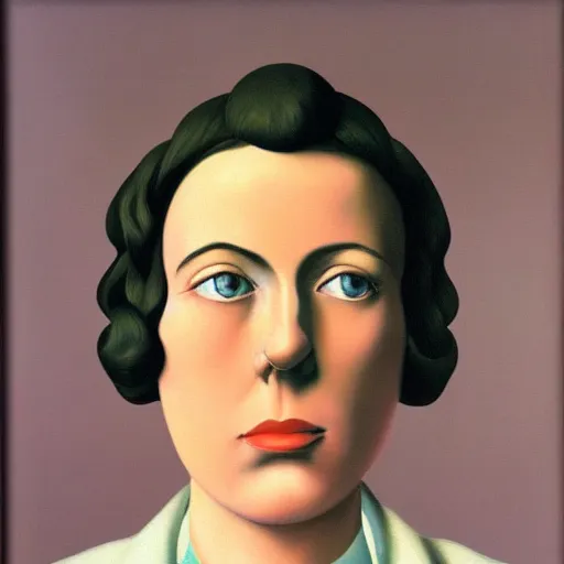 Image similar to painting of Renee Magritte by Renee Magritte, highly detailed, 8k, cinematic,