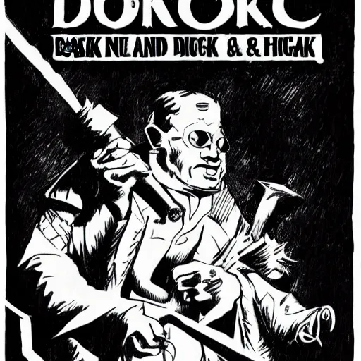 Image similar to Lockpicks Dark Fantasy, Film Noir, Black and White. High Contrast, Mike Mignola, D&D, OSR