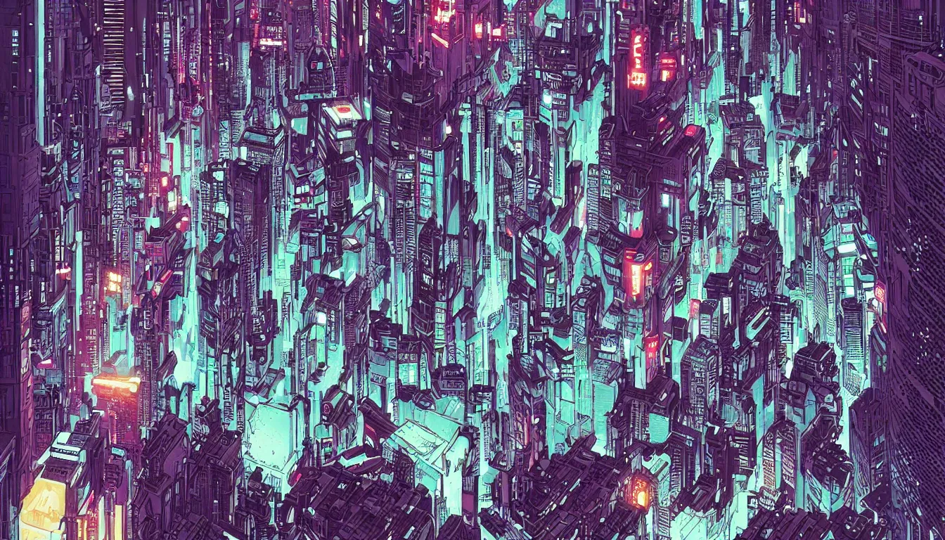 Image similar to colorful!!! blade runner by laurie greasley, tron city by josan gonzalez, akira, ultraclear intricate, sharp focus, highly detailed digital painting illustration, concept art, masterpiece