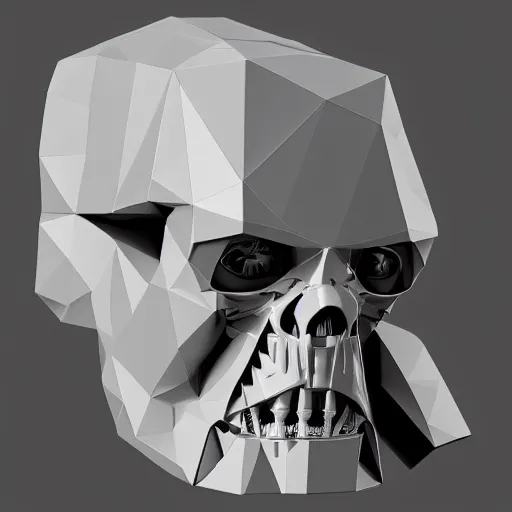 Image similar to low-poly terminator