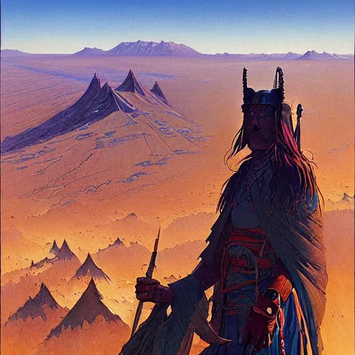 Image similar to tengri, painting by jean giraud, greg rutkowski